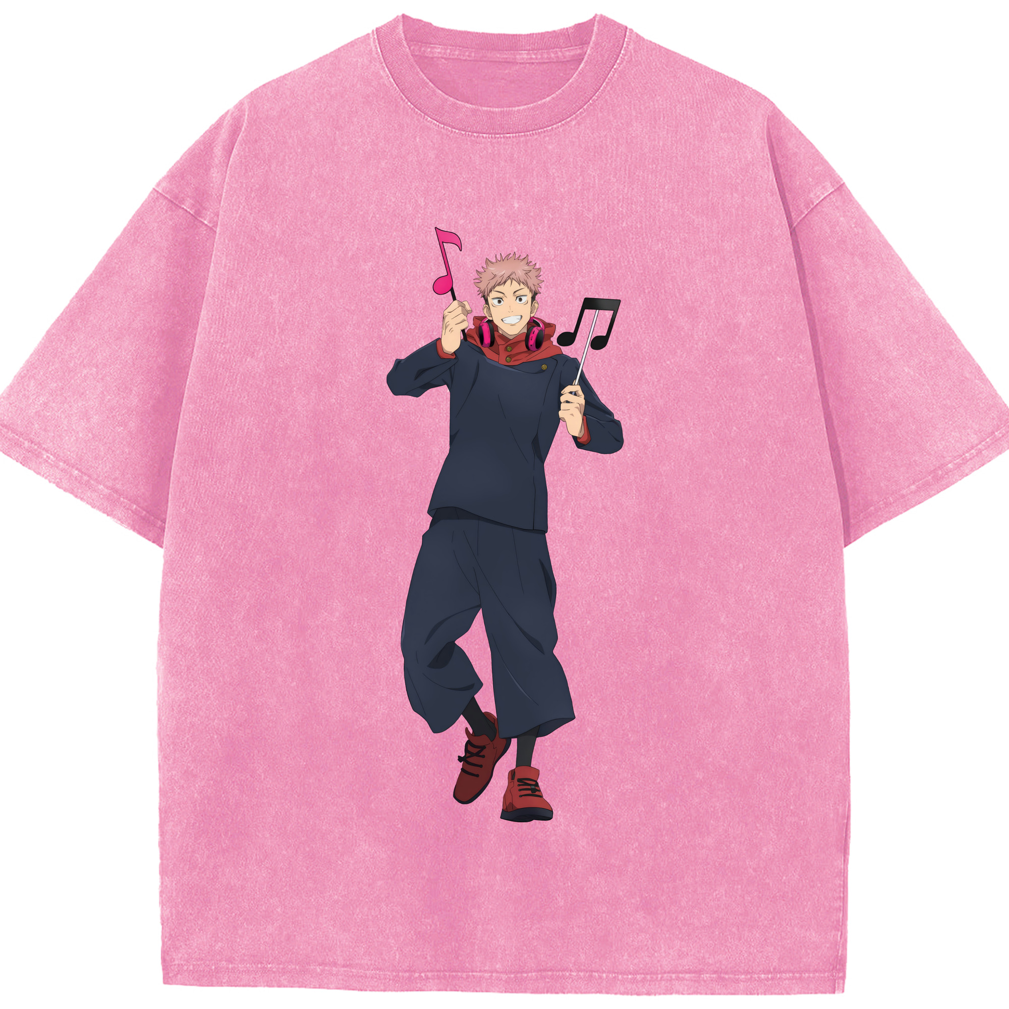 （画像用） 呪術廻戦 Jujutsu Kaisen 綿100% ヴィンテージ風 半袖Tシャツ（フロントプリント）